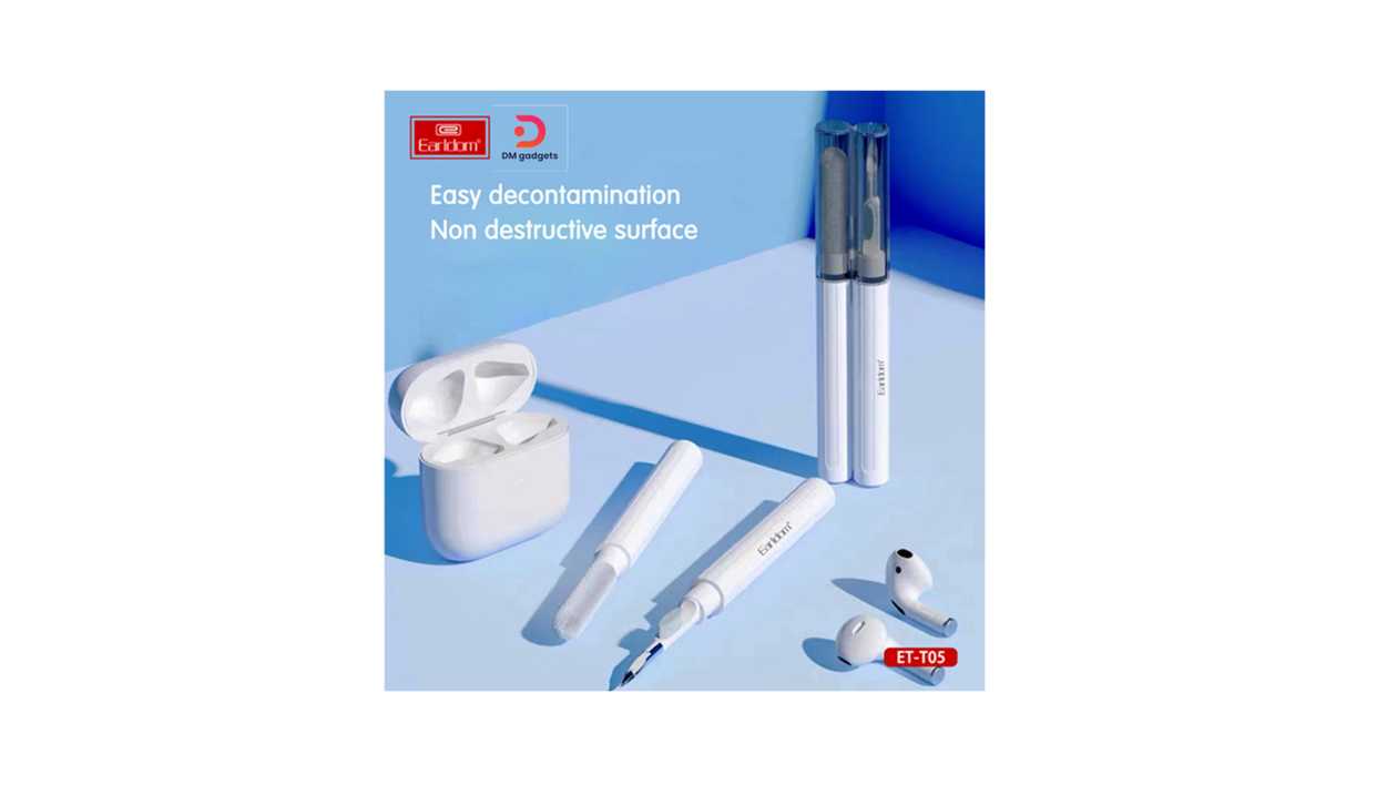 #250E#Earldom®T05 Multifunctional Cleaning Pen – White