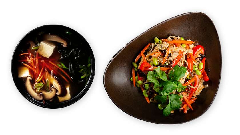 Miso shiro + Tori teriyaki