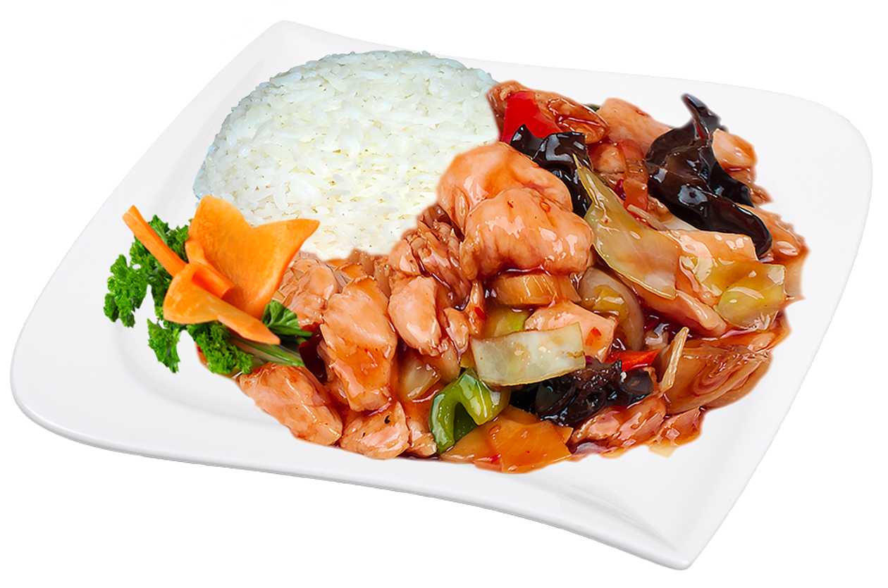 M5. Kuřecí Maso po Sečuánsku, Rýže