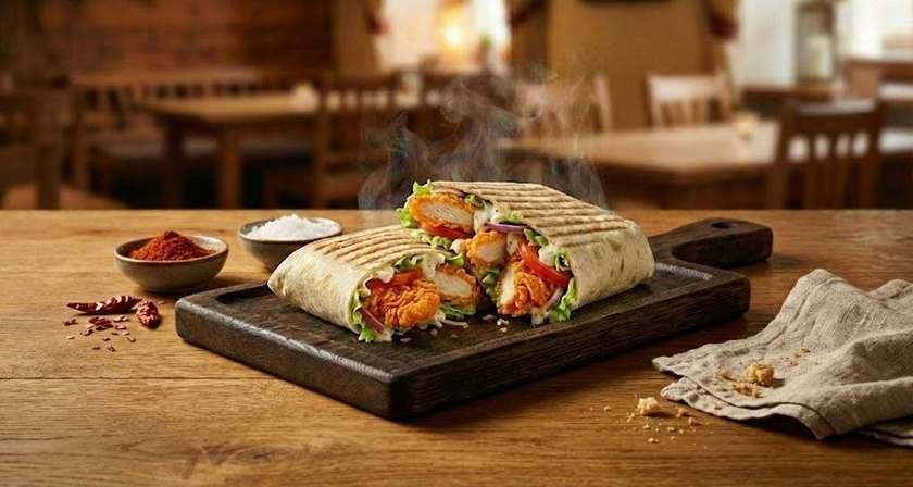 Broaster Chicken Wrap cu Vita