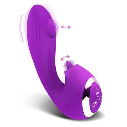 Vibrador 3 em 1 com Estimulador de Língua e Bola Pulsante - Nº Twentyone - Action (1 un)
