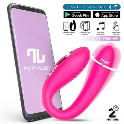 Vibrador Duplo para Casal com Movimento de Rotação 360º e App - Couty - Intoyou (1 un)