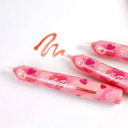 Body Pen - Caneta para Desenhos Corporais - Morango