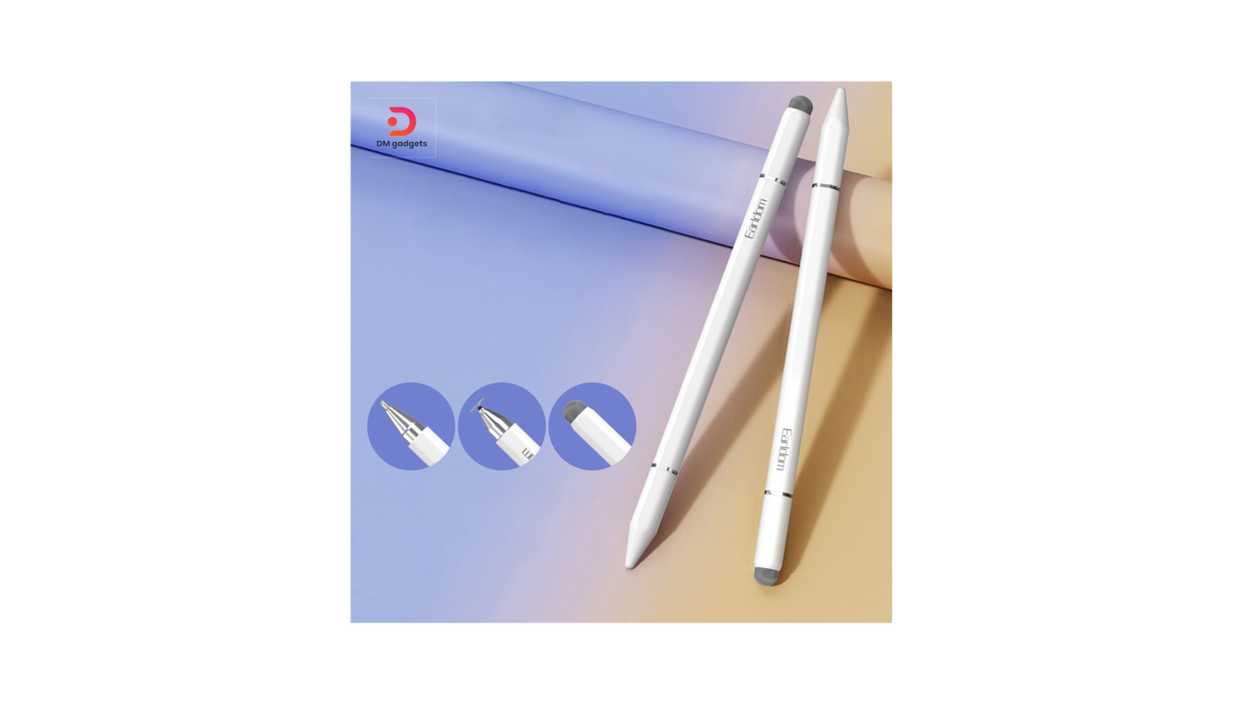 #611G#Earldom®ET-P6, 3 in 1 Touchscreen Stylus Pen Universal – White