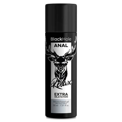 Lubrificante Anal à base de Silicone com Efeito Relaxante e Dilatador - Black Hole (30 ml)