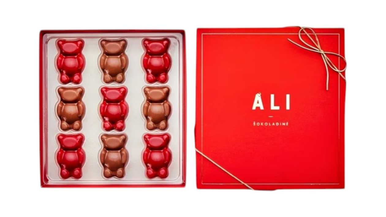 Praline Teddy Bear Candy Set, 9 Pcs