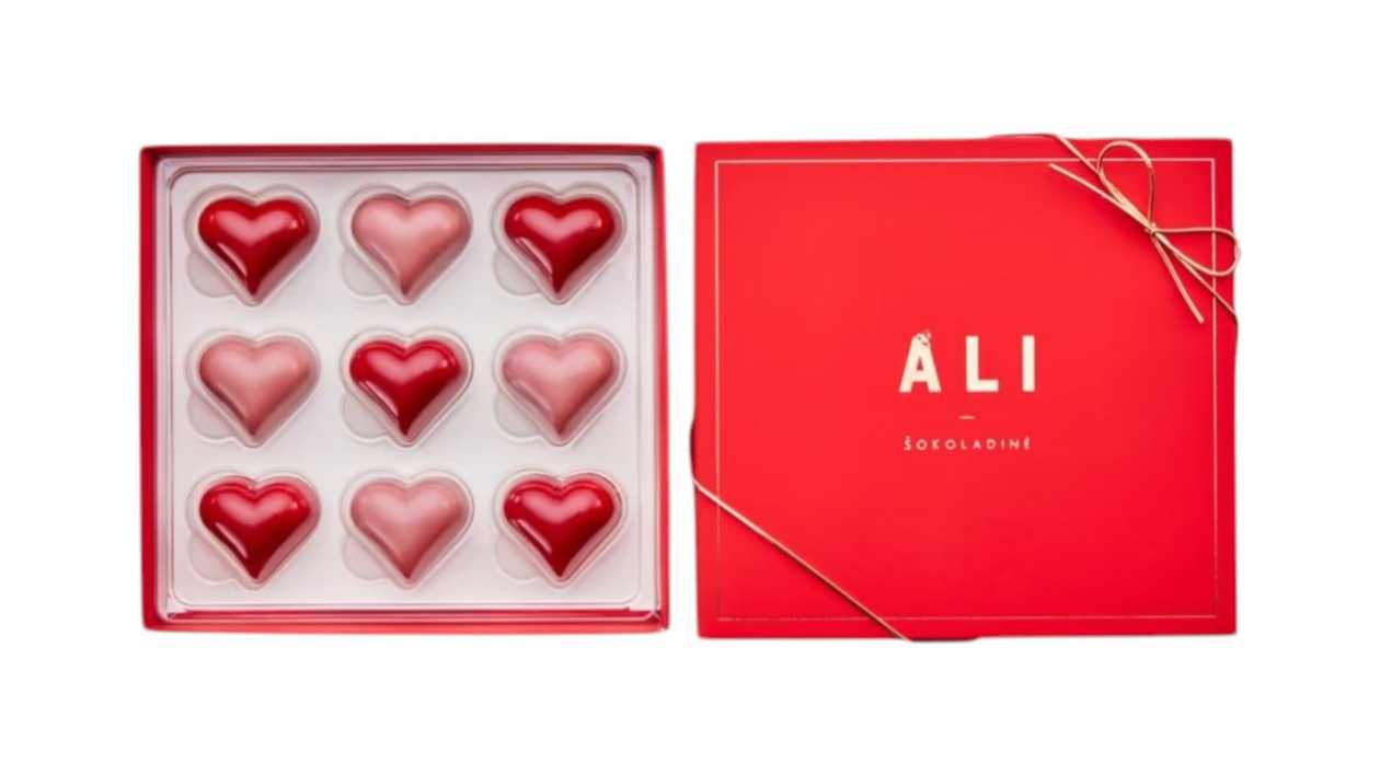 Praline Heart Candy Set, 9 Pcs