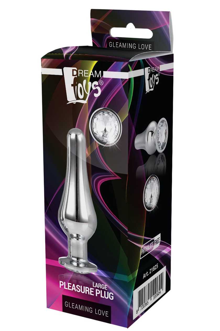 Plug Anal Metálico Cónico Prateado - L - Dream Toys (1 un)