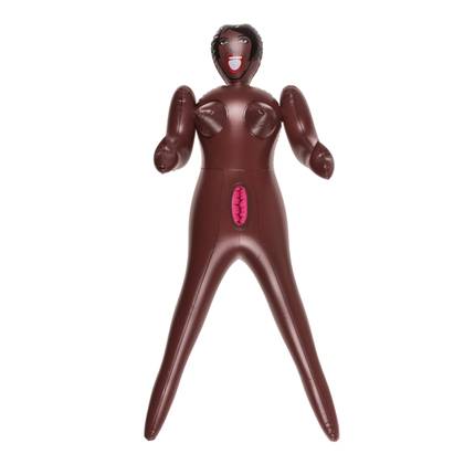 Mini Boneca Insuflável com 2 Orifícios - Morena (60 cm)