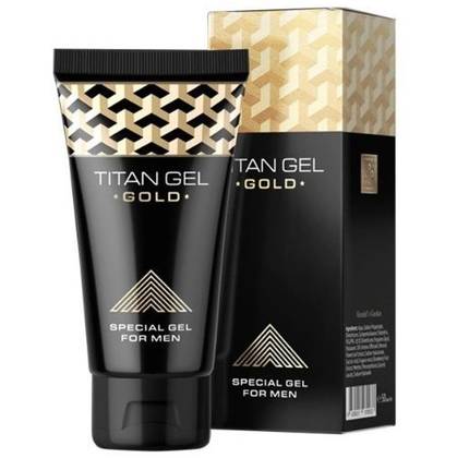 Creme para Estimular, Aumentar o Pénis e Retardar a Ejaculação - Gold - Titan Gel (50 ml)