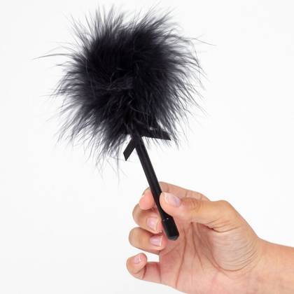Mini Espanador de Penas - Preto - Secret Play
