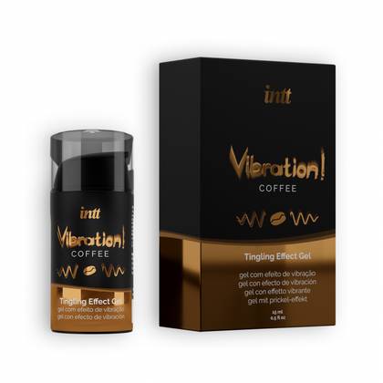 Gel Estimulante com Efeito Vibratório - Efeito Quente - Café - Intt (15 ml)
