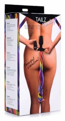 Plug Anal Vibratório com Cauda Arco-Íris - Tailz (1 un)