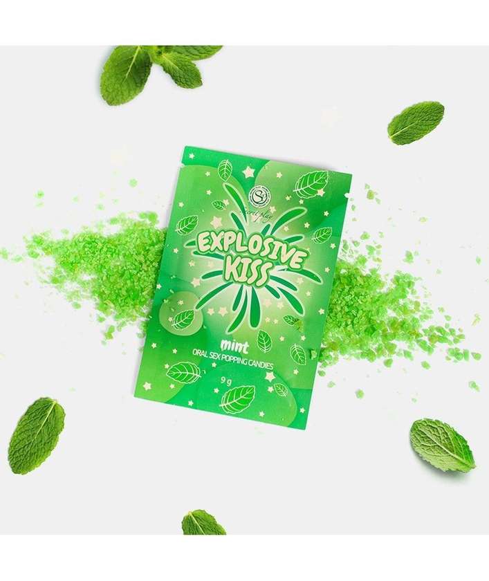 Rebuçados Explosivos para Sexo Oral - Menta - Secret Play