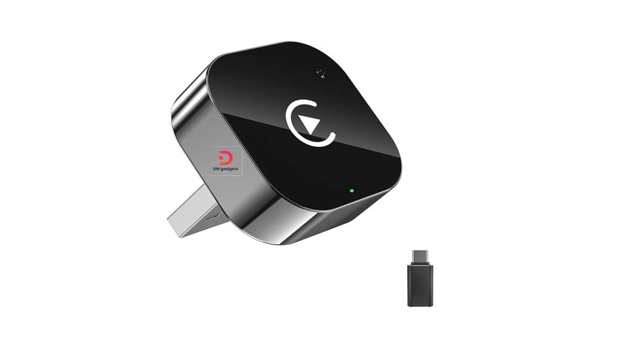 #623A2#Kouvolsen®KOS-34008 Car Play + Android Auto Car Wireless Adapter – Black