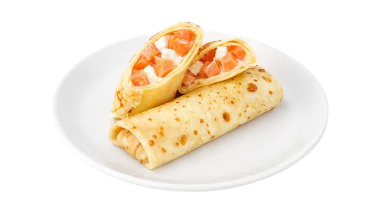 Crepes With Salmon Philadelphia Cheese 2pcs