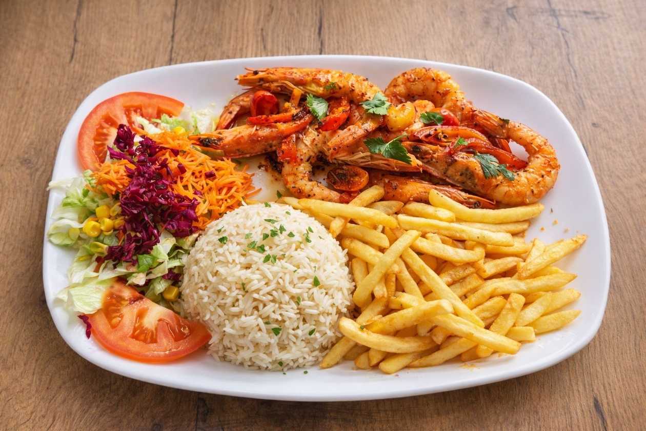 Shrimp on a Plate