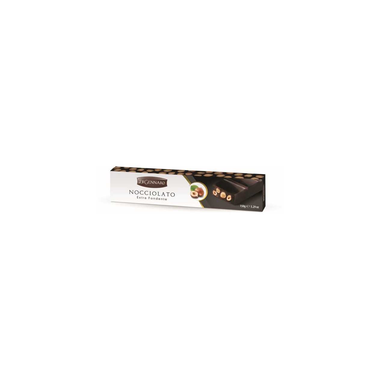 DI GENNARO NOCCIOLATO Extra Dark Chocolate (Cocoa: Min. 48%) with Hazelnuts 150g