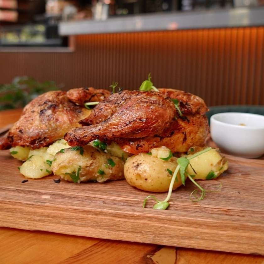 Cocosel de munte cu cartofi zdrobiti