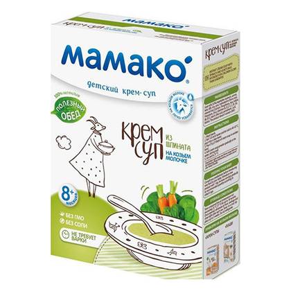 Mameko - Cream Soup with Spinach and Goat Milk /8 months+/ 150g 0255/9350