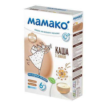 Mameko - Porridge with Goat Milk 5 Grains /6 Months+/ 200g 5802/9459