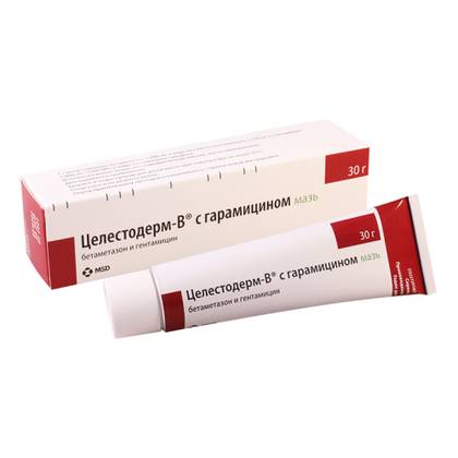Celestoderm-V Garamits. Ointment 1mg+1mg/1g 30g Tube #1