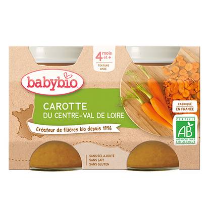 Beibibio - Puree "Lunch Menu" Carrot /4m+/ 130g 0408 #2