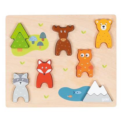 Goki - Animal Puzzle Toy "Animals" 57364