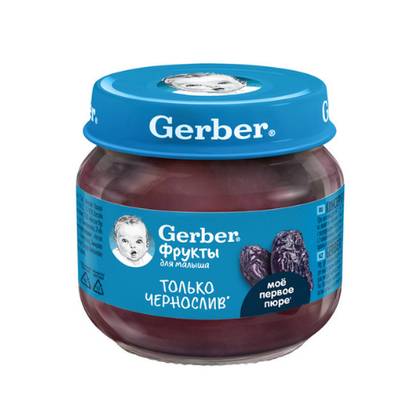 Gerber - Fruit Puree with Black Plum /4 months+/ 80g 8013