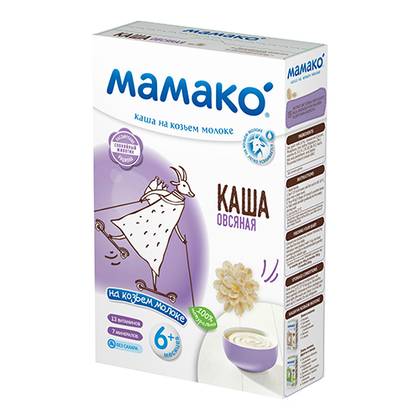 Mameko - Oatmeal with Goat Milk /6 months+/ 200g 0019/9435