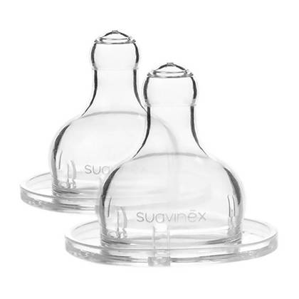 Suavinex - Silicone Round Nipple Pacifier /0m+/ BASICS 7653