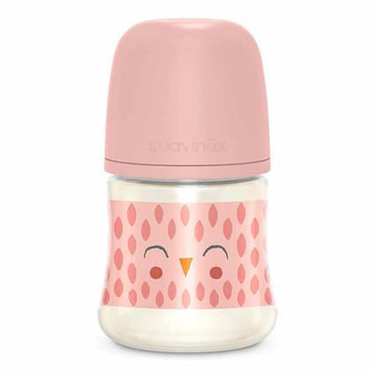 Suavinex - Plastic Bottle with Silicone Nipple SX Pink 150ml 7833