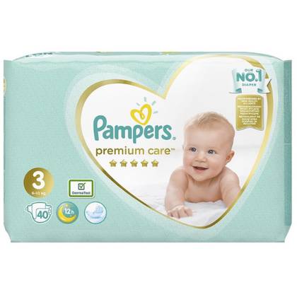 Pampers Premium - Baby Diaper Size 3 / 6-10kg / 9337 #40