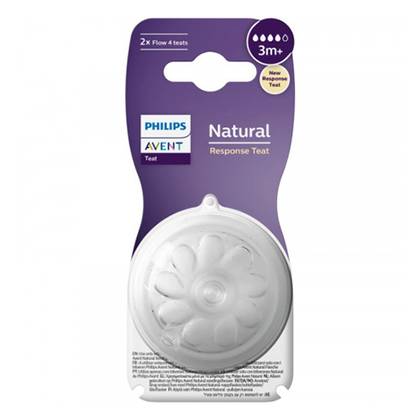 Avent - Natural Nipple Medium Flow with 4 Holes /3m+/ 5136 #2