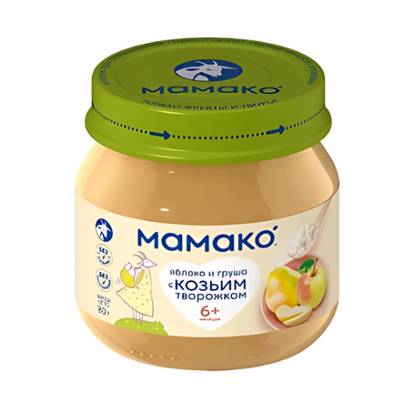 Mameko - Goat Cheese with Apple and Pear /6 months+/ 80g 0330