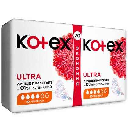 Kotex - Ultra Normal Hygiene Pads /4 Count/ 2638 #20