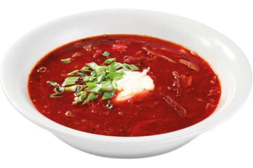 Tradicionālais borščs ar putna gaļu