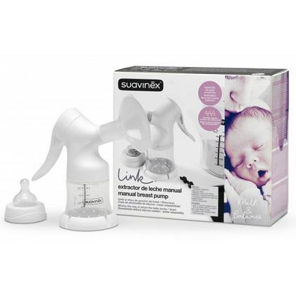 Suavinex - Manual Breast Pump with Bag and Milk Containers 5179