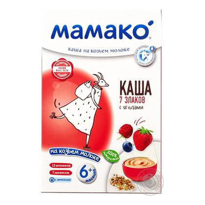 Mameko - Porridge with Goat Milk and 7 Grain Berries /6 months+/ 200g 0293/9558