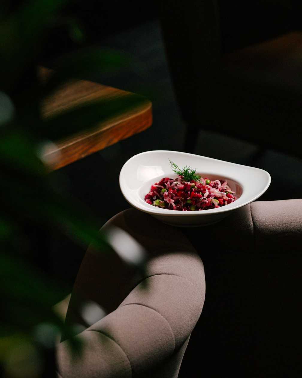 Beetroot Salad with Sauerkraut and Truffle Oil