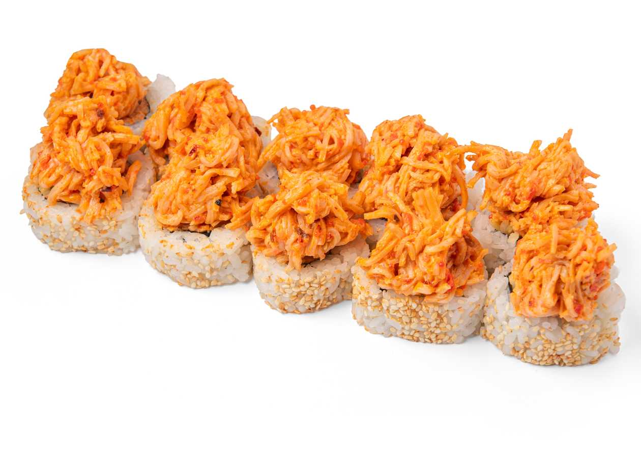 California z czapeczkami z sałatki surimi