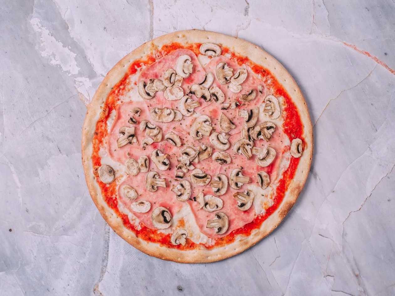 5. Ham with mushrooms