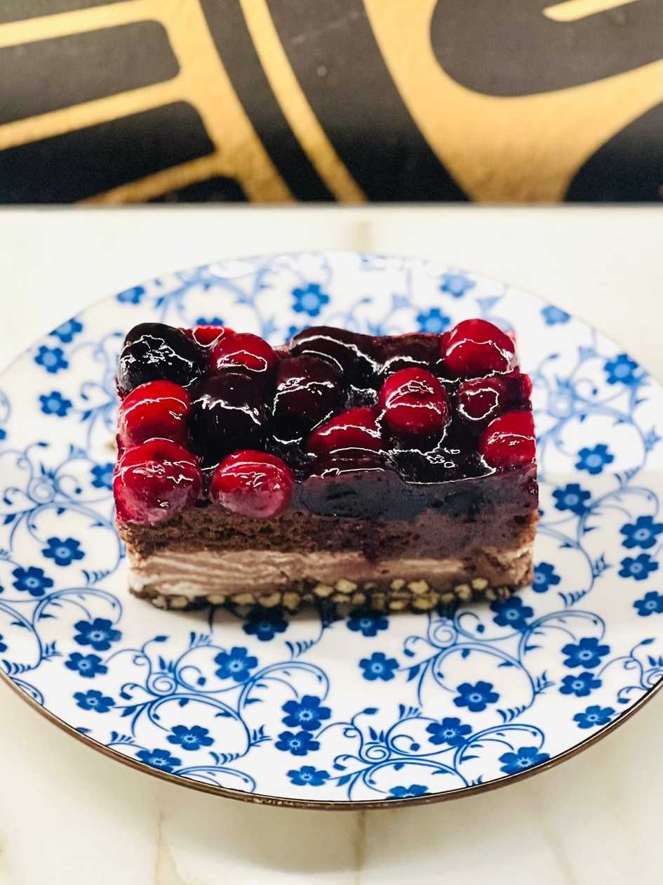 prajitura brownie cu zmeura