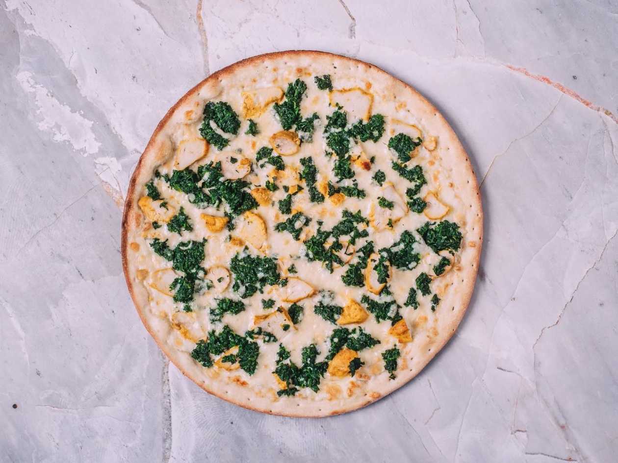 10. Chicken with spinach