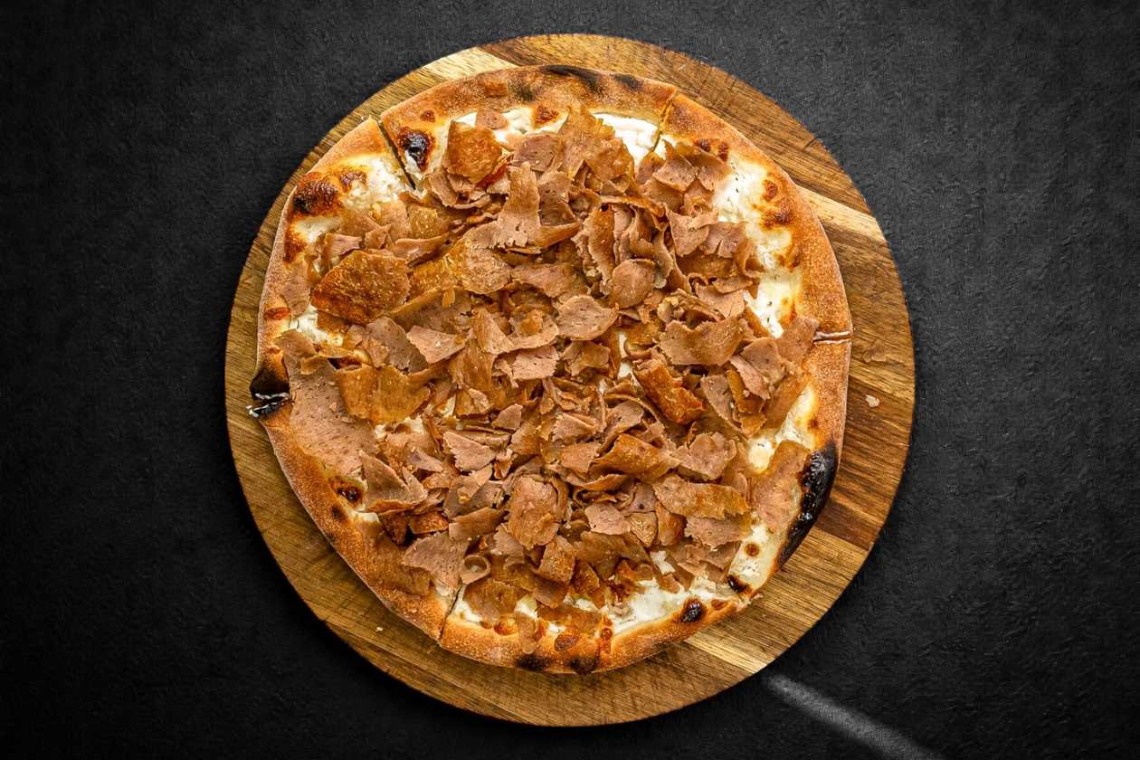 Pizza kebabová na smetaně 45cm