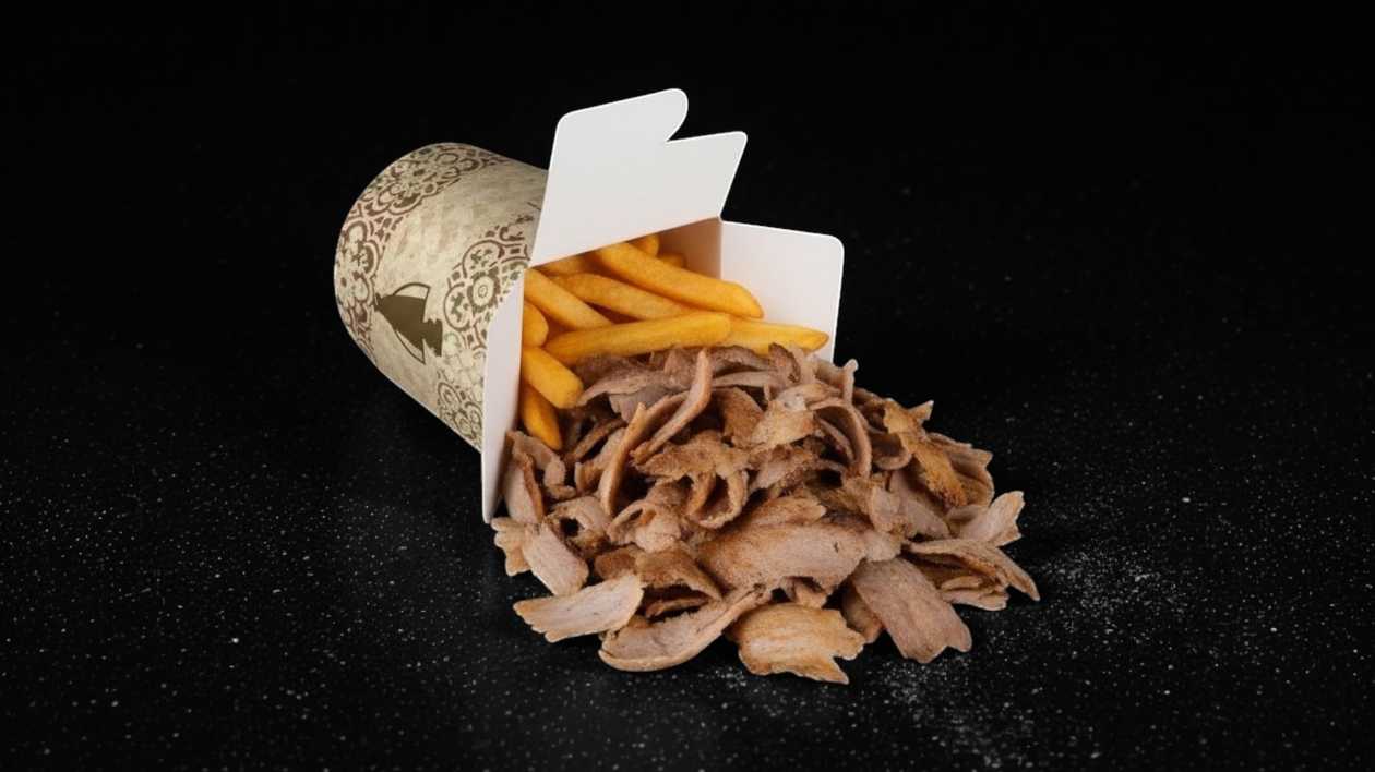 Velký kebab box bez salátu