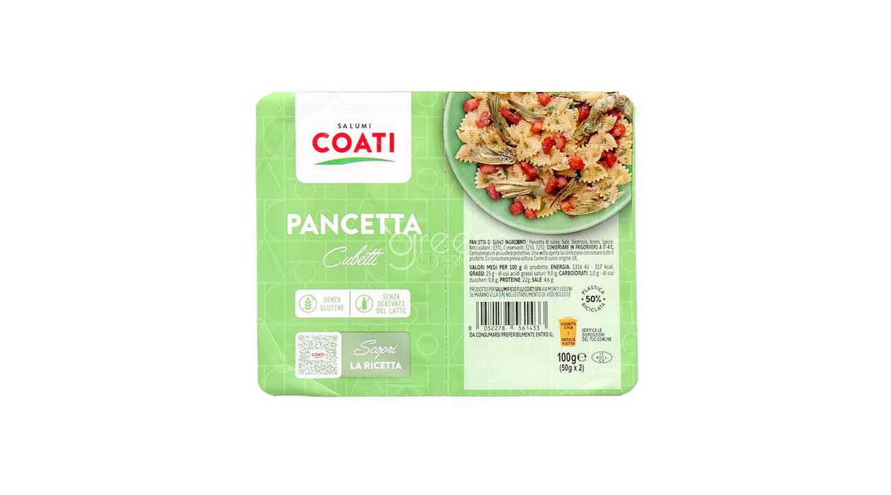 Coati Pancetta Dolce Cubetti 100G