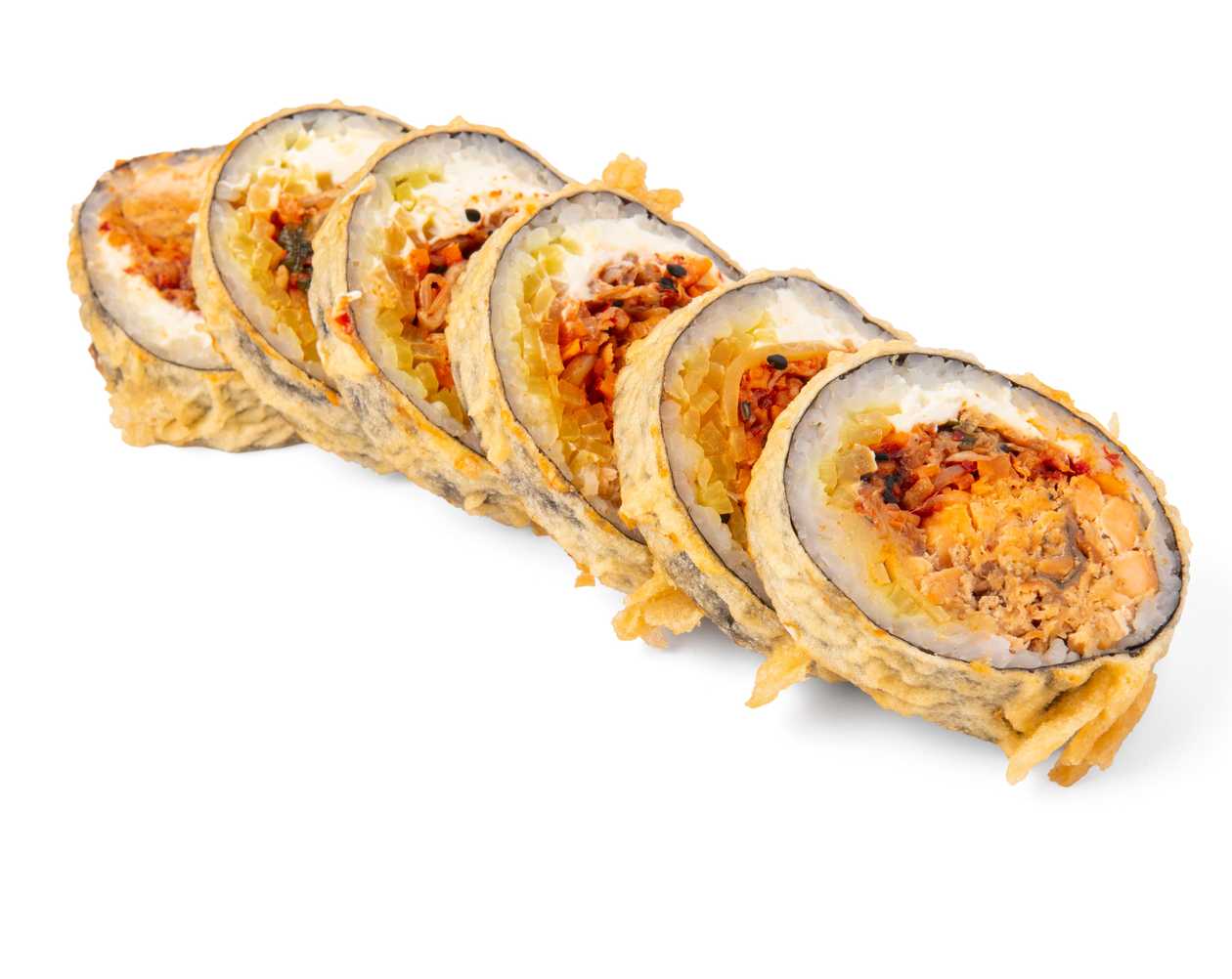 Futo łosoś kimchi grill Philadelphia w tempurze