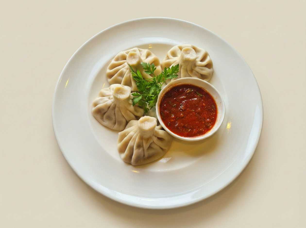 Boiled Georgian Khinkali