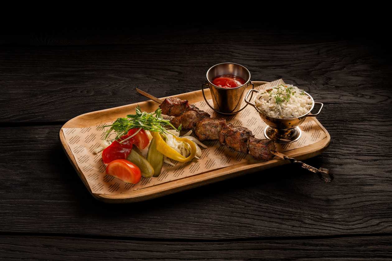 Pork neck shashlik